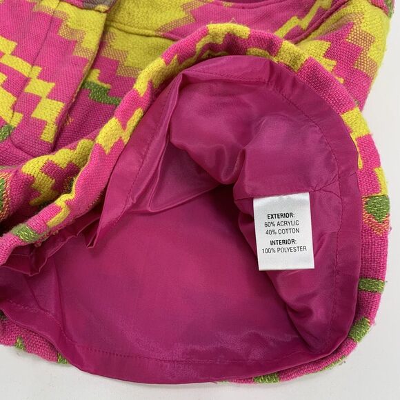 Judith March Shorts Aztec Bohemian Thread Design Colorful Neon Women’s Size L - Picture 5 of 5